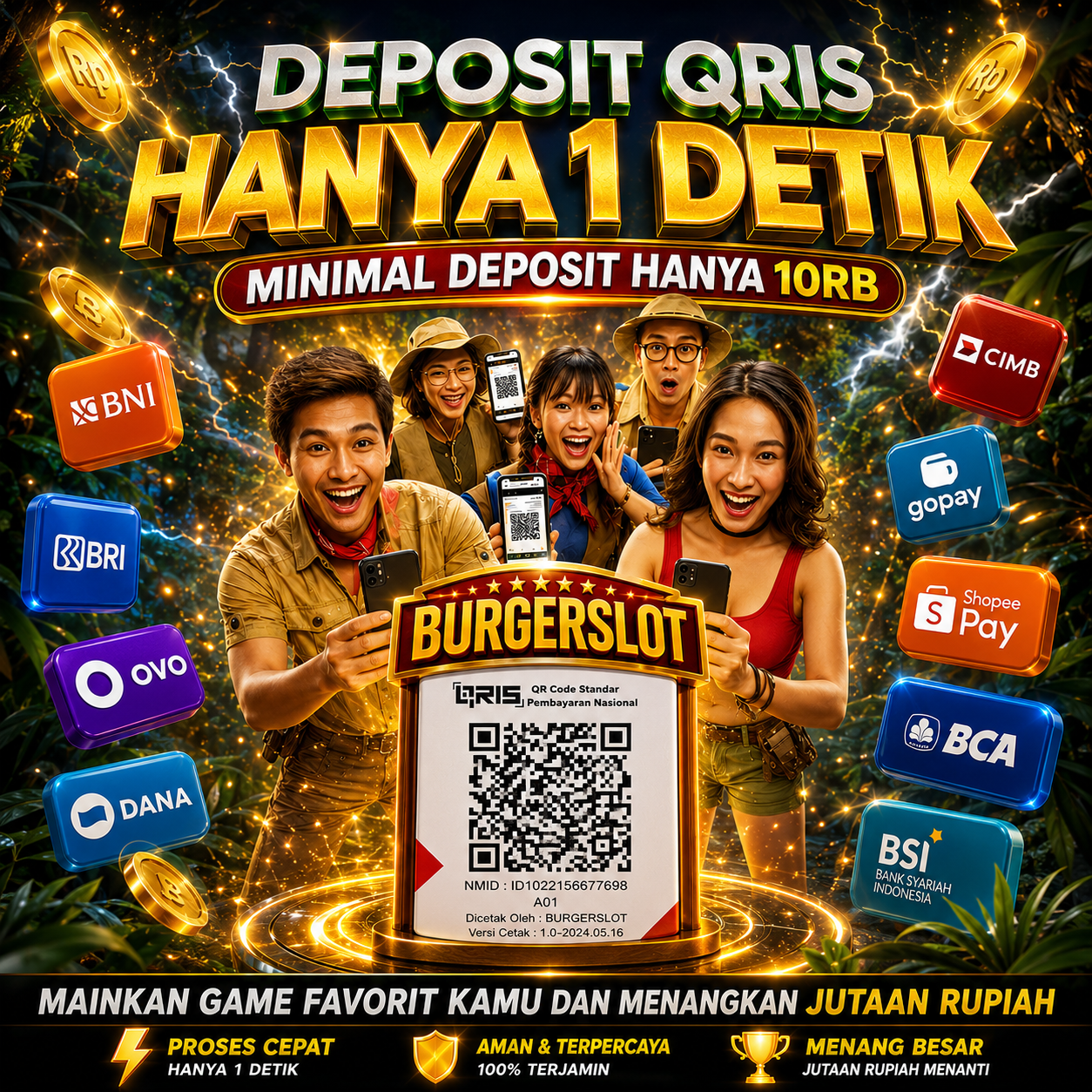 Burgerslot: Situs Unggul Dengan Transaksi QRIS Tercepat Selesai dalam 5 Detik!